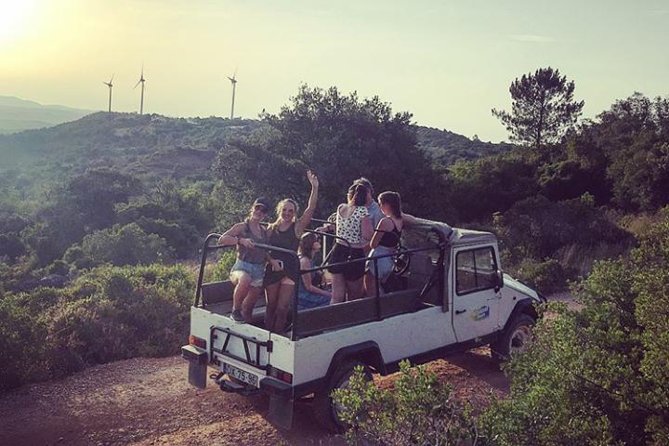 Sunset Jeep Safari with Dinner in Algarve - Cork trees and the road toward São Bartolomeu