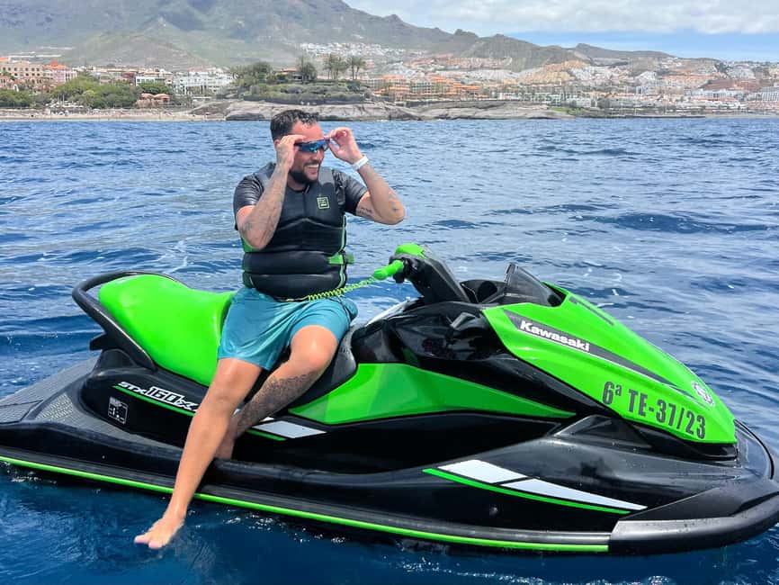 Tenerife: Jet Ski Safari from Puerto Colón - Riding south along the Costa Adeje coast