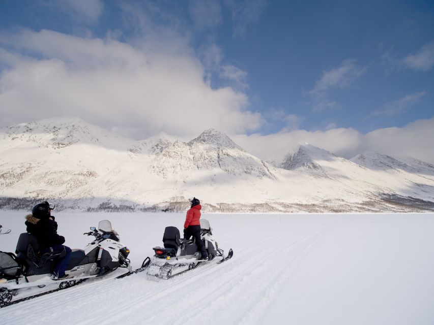 Tromsø: Scenic Arctic snowmobile safari in the Lyngen Alps - Riding beneath the Lyngen Alps