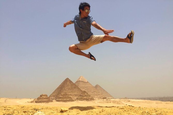 Unusual Desert Safari Tour Around Giza Pyramids During Sunset With Barbecue. - The panoramic viewpoint and sunset photographs