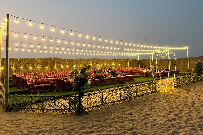 VIP Desert Safari Abu Dhabi with Private Seating Area - Sunset from the dunes
