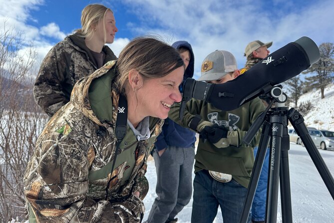 Yellowstone Winter Wildlife & Snowshoe Tour | PRIVATE - Slough Creek for another wildlife scan